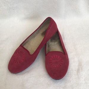 PRICE DROP! UGG Alloway Red Flats/Loafers